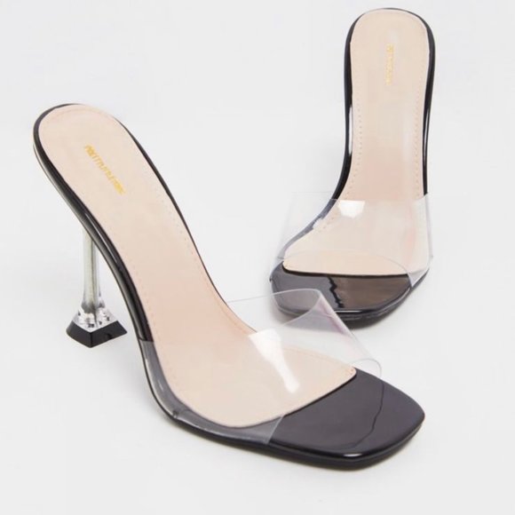 mule clear heels